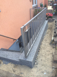 Düsseldorf: Gartentreppe mit Steinteppich M1001 gespachtelt